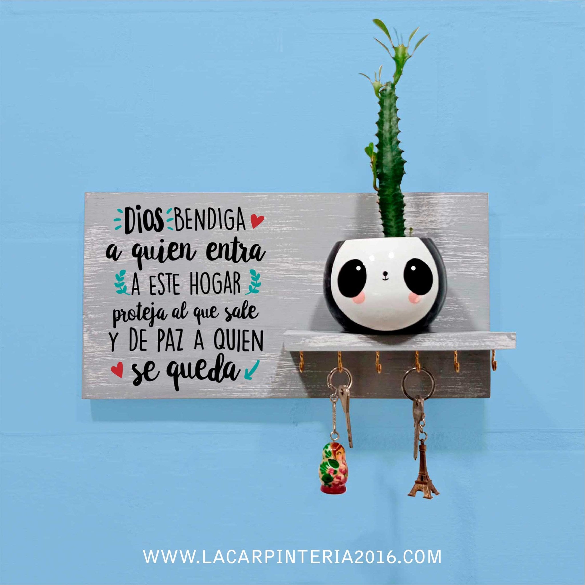 Portallaves pequeño repisa